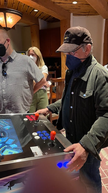 Man Playing Arcade